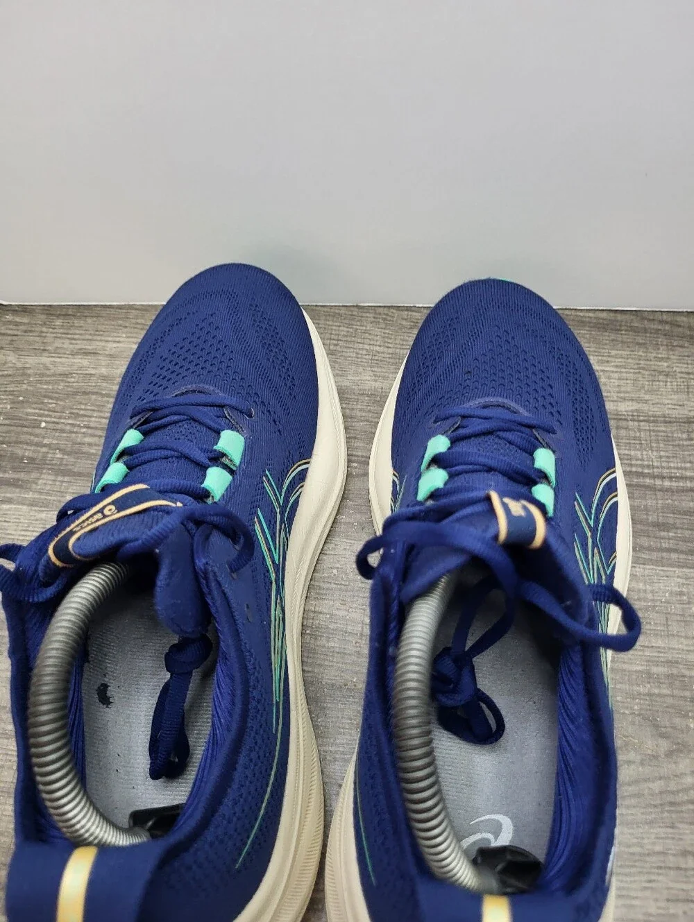 Asics Gel Nimbus 26 1012B601 Blue Running Shoes Sneakers Women's Size 9.5